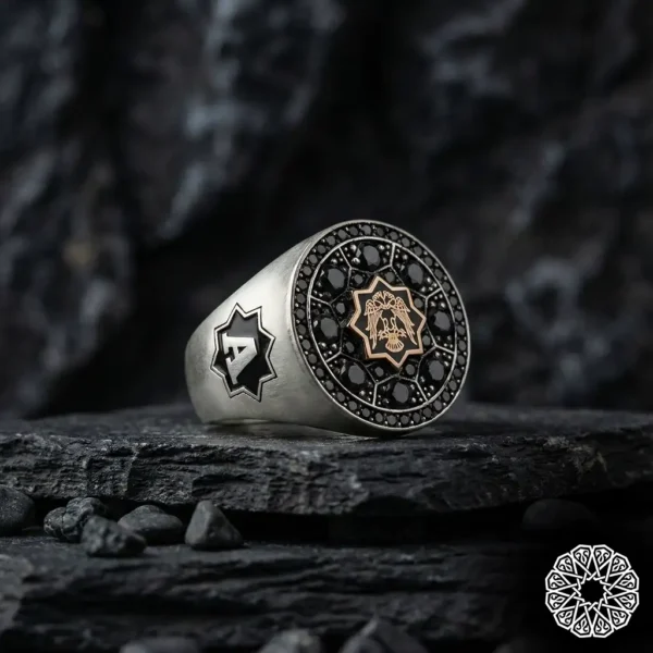 Çift Başlı Kartal Gümüş Yüzük