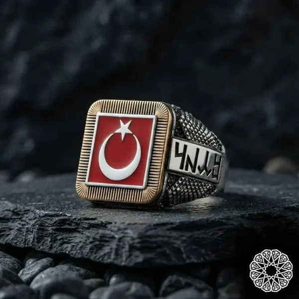 Ay Yıldız Gümüş Yüzük