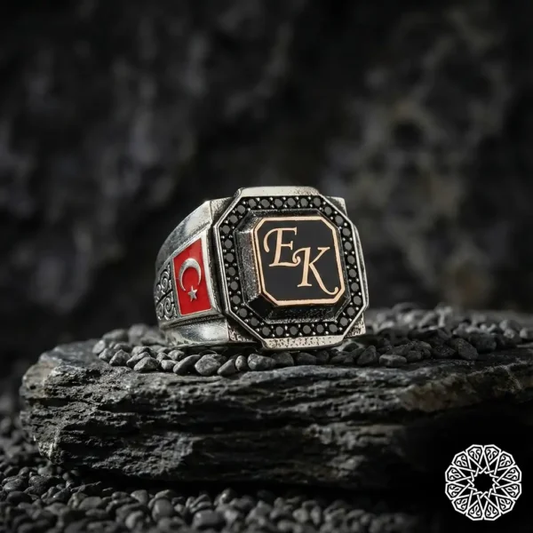 Harfli Gümüş Yüzük